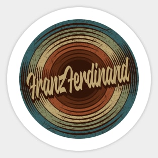 Franz Ferdinand Vintage Vinyl Sticker